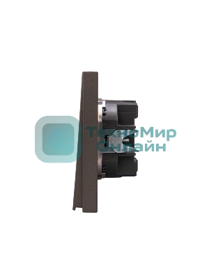 Выключатель Kranz STRONG 1 кл 10А с/у графит