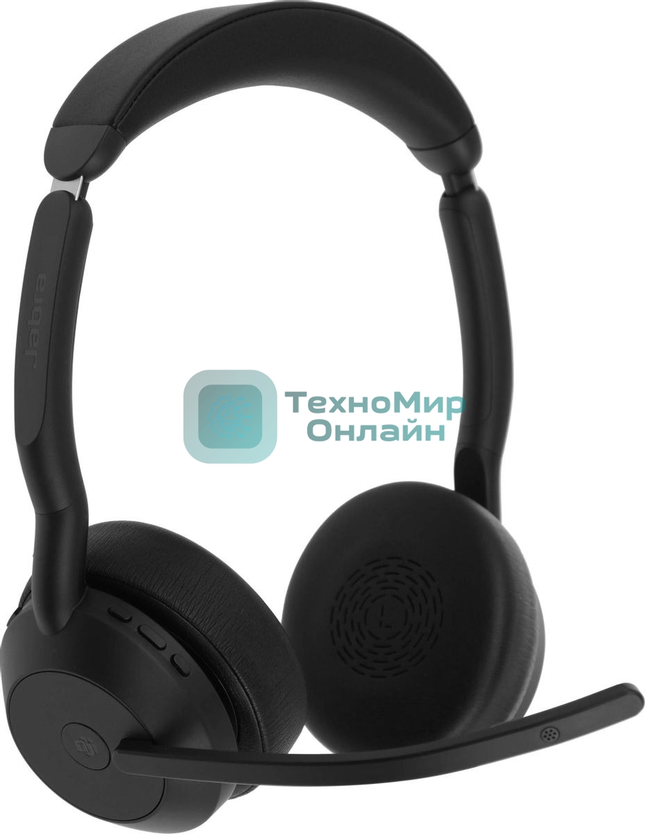 Гарнитура Jabra Evolve2 55 чёрный, беспроводная, Bluetooth, до 18 ч