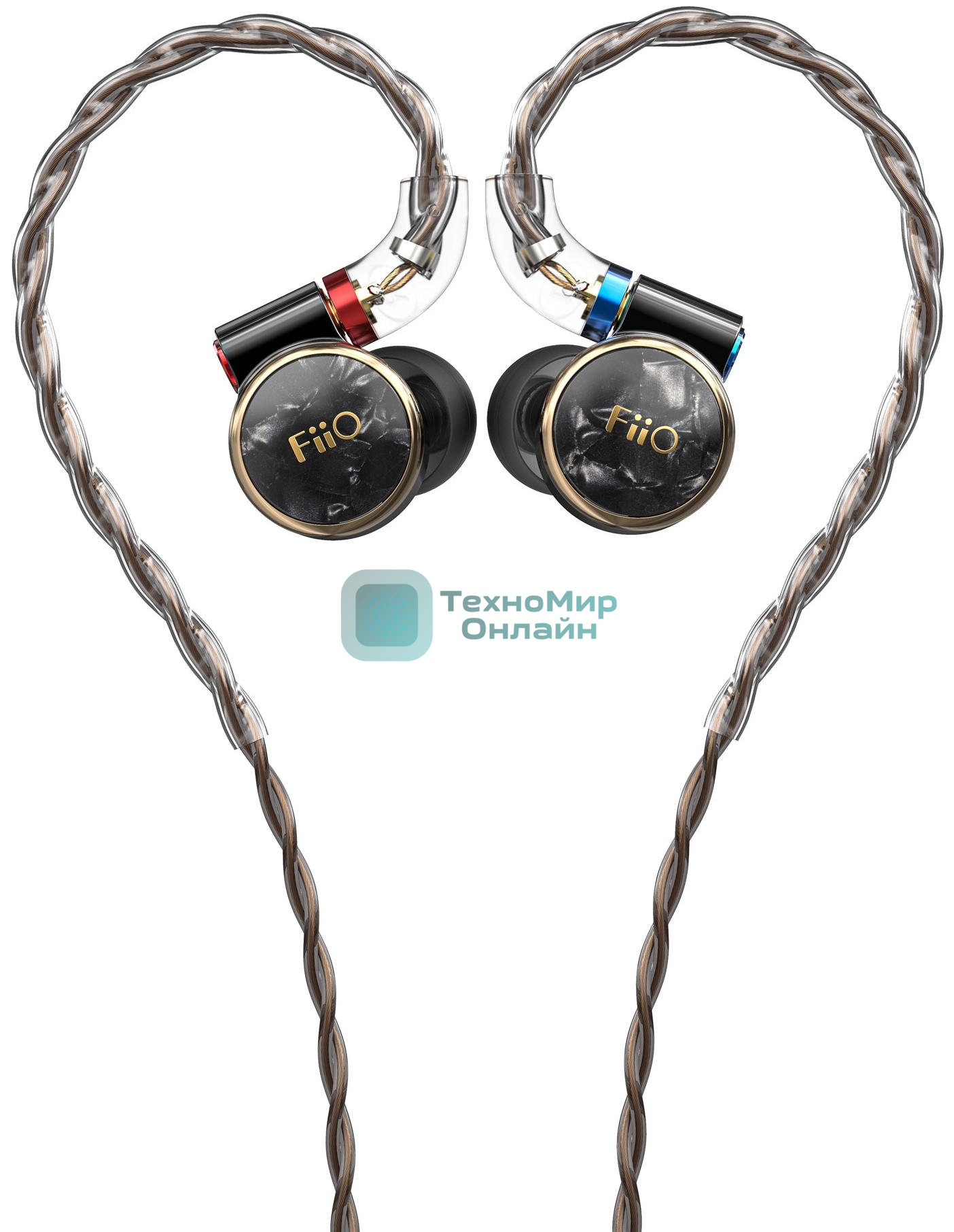 Проводные наушники FiiO FD3 черный/медный, внутриканальные, Jack 3.5 мм