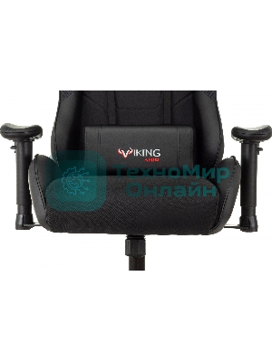 Кресло Бюрократ VIKING 4 AERO BLACK EDITION черный, экокожа, 120 кг, механизм качания