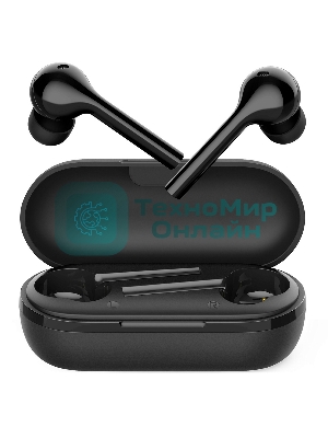 Наушники TWS CROWN CMTWS-5006 черный, внутриканальные, Bluetooth, сенсорное управление, до 4 ч