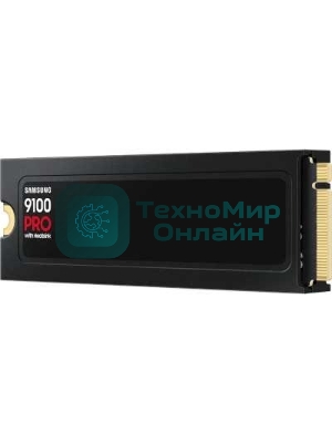 Накопитель SSD 2Tb Samsung 9100 PRO, M.2, PCI-E 5.0 x4, TLC 3D NAND R/W - 14700 (14800)/13400 (13300) Mb/s с радиатором