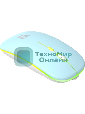 Мышь беспроводная Defender Coda MB-261 голубой, 1600 dpi, радиоканал, Bluetooth, USB, кнопки - 4