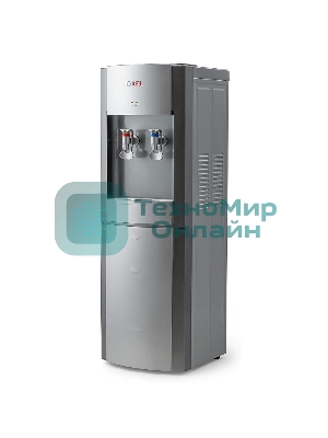 Кулер для воды AEL LD-AEL-28, верхняя загрузка, нагрев 90 °С, охлаждение 15 °С, серебристый/серый