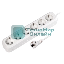 Удлинитель Smartbuy, 6 гнезд 7 метров 16А/3,5 кВт с заземлением ПВС 3х1,0 (SBE-16-6-07-Z)