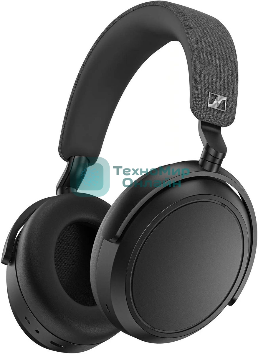 Беспроводные/проводные наушники Sennheiser Momentum 4 Wireless черный, полноразмерные, Bluetooth + Jack 3.5 мм, активное шумоподавление, до 60 ч