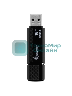 Флешка USB Smartbuy Dock (SB16GBDK-K3), 16Gb, USB 3.0/3.1, R/W 70/25, черный