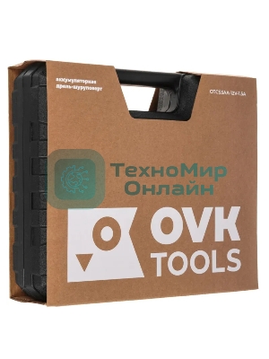 Дрель-шуруповерт Ovk Tools OTCS3AA-12V-1.5A, 12 В, 1,5 Ач, 26 Нм, щеточный