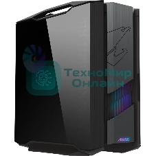 Корпус Gigabyte AORUS C601G Glass Black, Full-Tower, чёрный, закалённое стекло, ARGB подсветка, 4 x 140 мм (3 спереди, 1 сзади)