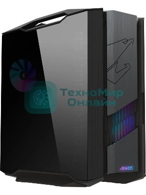 Корпус Gigabyte AORUS C601G Glass Black, Full-Tower, чёрный, закалённое стекло, ARGB подсветка, 4 x 140 мм (3 спереди, 1 сзади)