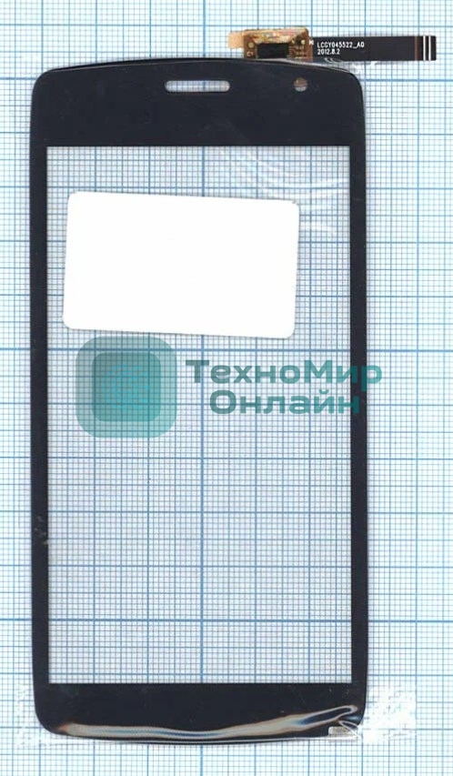 Сенсорное стекло (тачскрин) для DNS S4701, черное