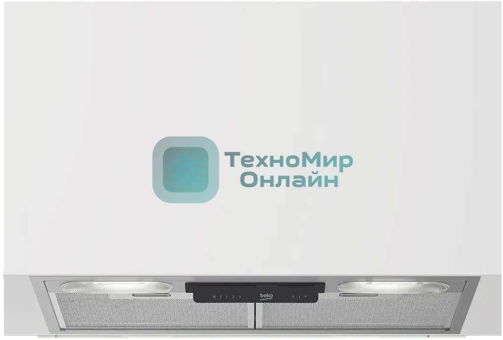 Вытяжка встраиваемая Beko HNU51311SH серебристый, 53 см, 381 куб. м/ч, 61 дБ