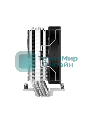 Кулер для процессора DEEPCOOL AG400 черный, 120 мм, алюминий/медь, 2000 об/мин, 31.6 дБ, 4 pin, 220 Вт, 150 мм