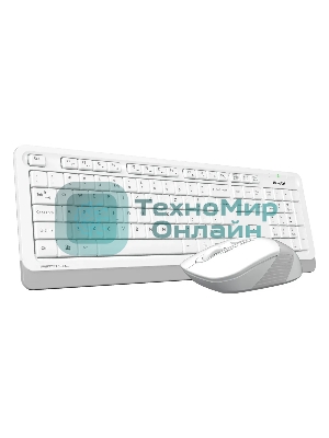 Комплект клавиатура+мышь A4Tech FStyler FG1010S беспроводной, USB, 2000 DPI, белый/серый