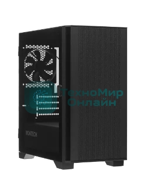 Компьютерный корпус Montech AIR 100 LITE черный без БП mATX 2x120мм 1xUSB2.0 2xUSB3.0 audio bott PSU