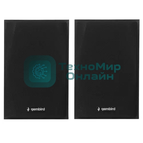 Акустическая система Gembird SPK-201, черный МДФ,2х2,5 Вт, регулятор громкости, USB