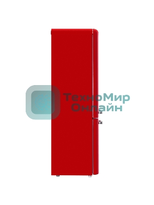 Холодильник Maunfeld MFF186NFRR красный двухкамерный 181/71л морозилка снизу, No Frost