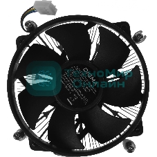 Кулер для процессора Digma D-CPC110-PWM3 черный, 90 мм, алюминий/медь, 2800 об/мин, 25 дБ, 4 pin, 110 Вт, 60 мм