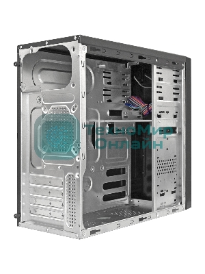 Компьютерный корпус Minitower ExeGate MA-372UX Black, mATX без БП 2*USB+2*USB3.0, Audio