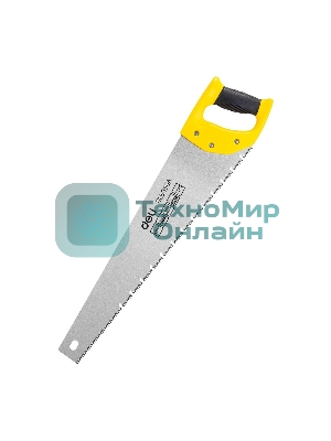 Ножовка по дереву Deli DL6850A 500мм, сталь 65Mn, шлифовка зубцов с 3-х сторон, рукоять из двухкомпонентного противоударного пластика