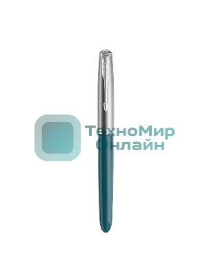 Ручка перьевая Parker 51 Core (CW2123506) Teal Blue CT, F, сталь нержавеющая, подарочная коробка