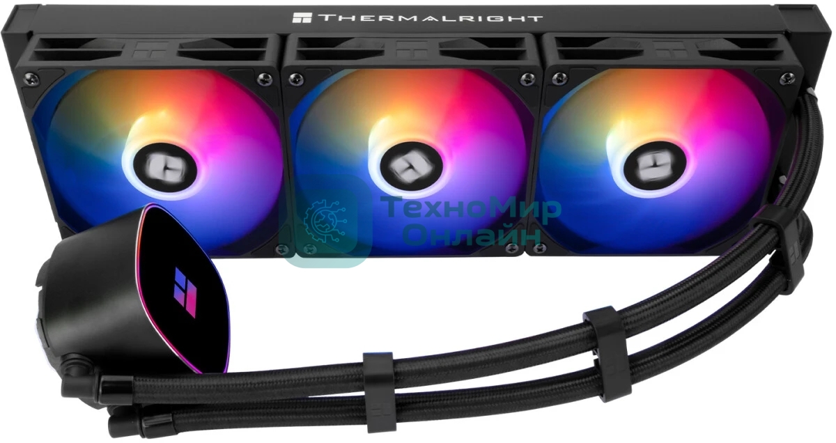 Система жидкостного охлаждения Thermalright Frozen Horizon 360 V2 ARGb Soc-AM5/AM4/1200/1700/1851 черный 4-pin 29.5dB Al Ret (F-HORIZON-360-BL-V2)