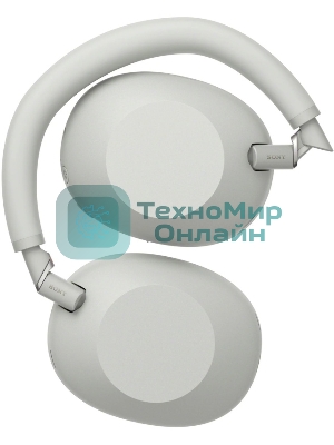 Беспроводные/проводные наушники Sony WH-1000XM6 серебро, полноразмерные, Bluetooth + проводной, адаптивное активное шумоподавление, до 40 ч