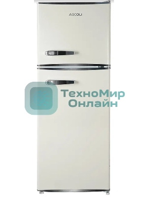 Холодильник Ascoli ARDFRY120 бежевый двухкамерный 84/36л морозилка сверху