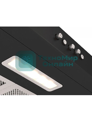 Вытяжка подвесная Elikor ECO BK 50 черная, 49.5 см, 400 куб. м/ч, 55 дБ