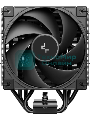 Кулер для процессора DEEPCOOL AK400 G2 DIGITAL NYX LGA1851/1700/1200/115X/AM5/AM4 (12шт/кор, TDP 220W, PWM, Fan 120mm, 4 тепл. трубки, черный) RET