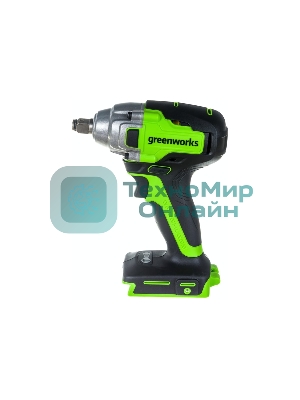 Гайковерт ударный аккумуляторный GreenWorks GD24IW400 24В, без АКБ и ЗУ (3802907)