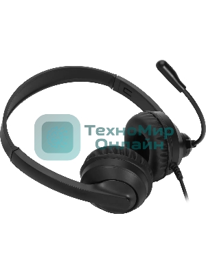 Гарнитура Oklick HS-M500 чёрный, проводная, USB