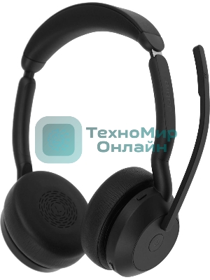 Гарнитура Jabra Evolve2 55 чёрный, беспроводная, Bluetooth, до 18 ч