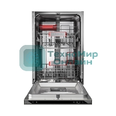 Встраиваемая посудомоечная машина Kuppersberg, High-Tech, 45 см, 10 комплектов, 3 корзины, 7 программ, конденсационная сушка, автоматическое открывание двери, LED подсветка, кнопочное управление, энергоэффективность А+++
