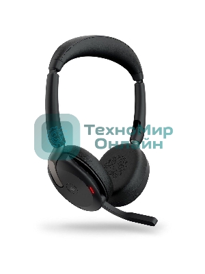 Гарнитура Jabra Evolve2 65 Flex чёрный, беспроводная, Bluetooth, до 32 ч