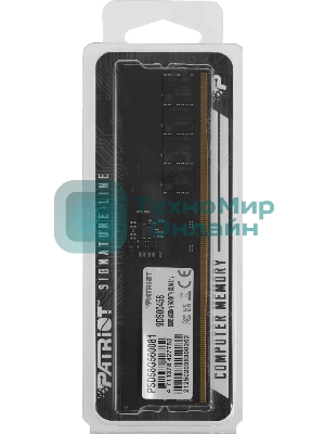 Оперативная память Patriot Signature, DDR5, 8GB (1x8 GB), 5600 MHz, CL46, DIMM