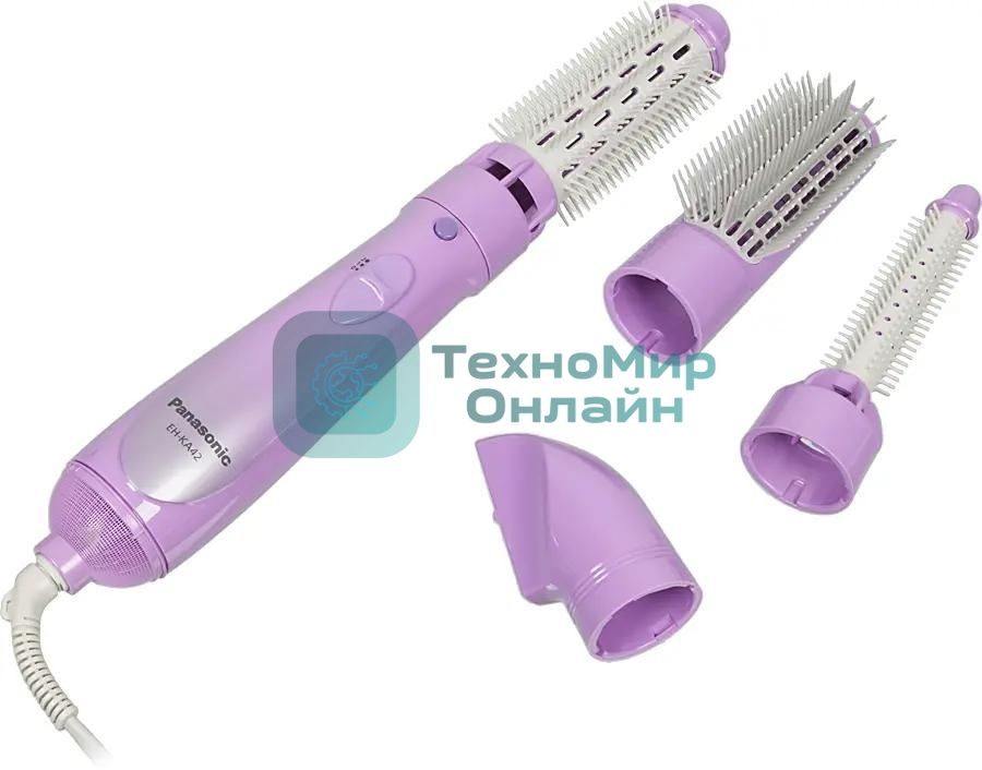Фен-щётка Panasonic EH-KA42-V865 фиолетовый/серый, 600 Вт, 25/40 мм