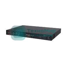 Коммутатор Dahua DH-PFS3220-16GT-240, 16×1 Гбит/с + 2×1 Гбит/с SFP, неуправляемый