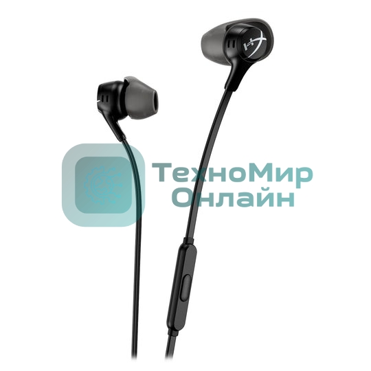 Проводные наушники HyperX Cloud Earbuds II черный, вкладыши, микрофон на проводе