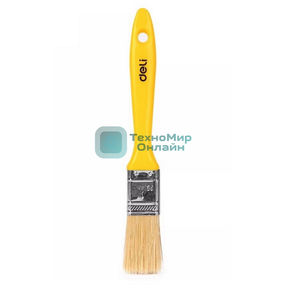 Кисть малярная с пластиковой ручкой Deli DL509111 25мм, натуральная щетина