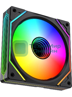 Вентилятор для корпуса Bloody BD-CF120ARGB5 LCD ARGB черный, 120 мм, 1600 об/мин, 26 дБ, 4 pin