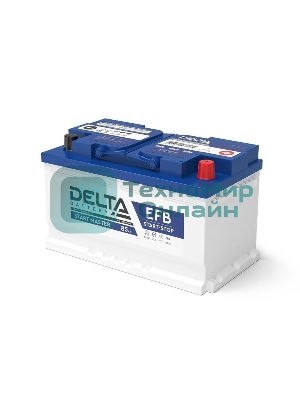 Аккумулятор Delta START MASTER EFB 1285 85Ah 12В, емкость 85А·ч,ток 820, ДхШхВ: 315x175x190мм, L4, Полярность: Обратная