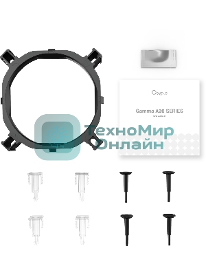 Кулер для процессора Ocypus Gamma A20 WH ARGB, 92mm FARGB FAN, Top FARGB Panel, 2 HEAT PIPES, 3-PIN, 1900 RPM, 21DBA, HYDRO BEARING, LGA115X/1200/1700/18XX, AM4/AM5
