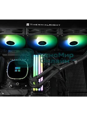 Система жидкостного охлаждения Thermalright Frozen Horizon 360 V2 ARGb Soc-AM5/AM4/1200/1700/1851 черный 4-pin 29.5dB Al Ret (F-HORIZON-360-BL-V2)
