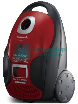 Пылесос Panasonic MC-CJ915R красный, 380/2100 Вт, уборка сухая, пылесборник мешок 6 л