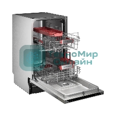 Встраиваемая посудомоечная машина Kuppersberg, High-Tech, 45 см, 10 комплектов, 3 корзины, 7 программ, конденсационная сушка, автоматическое открывание двери, LED подсветка, кнопочное управление, энергоэффективность А+++