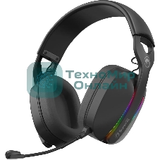 Гарнитура MARVO HG9086W Pulz 70W чёрный, беспроводная + проводная, радиоканал, до 10 ч, съёмный микрофон, подсветка, совместимость с PS5, Xbox
