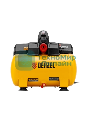 Компрессор Denzel DLS750/6 безмасляный малошумный 750 Вт, 140 л/мин,ресивер 6 л