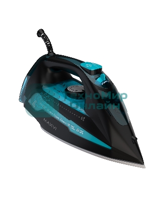 Утюг Maxvi SI2202 черный/бирюзовый