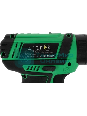 Дрель-шуруповерт Zitrek Crusher 063-4054, 12 В, 1,4 Ач, 30 Нм, щеточный, ударный